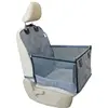 Pet dog car front seat cover basket for Trunk and SUV quilted with mesh window and antislip seat anchor suit small dogs