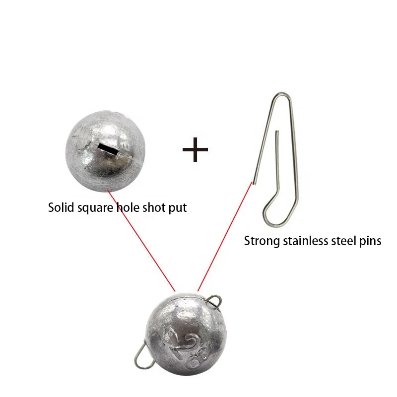 

Factory wholesale fishing gear accessories stainless steel pins 3g 5g 28g round head lead sinker, Silver