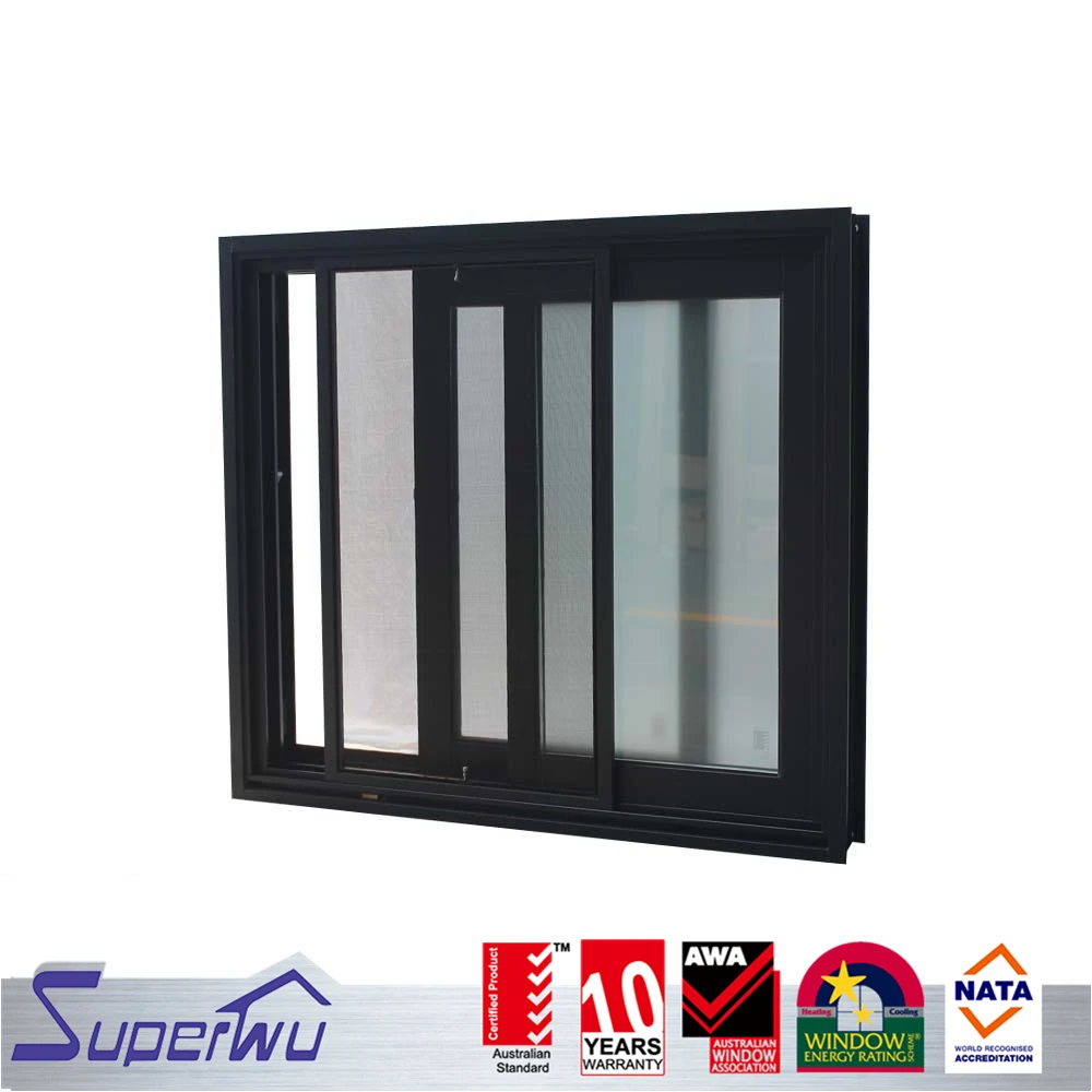 Factory direct supply aluminum sliding windows aluminium doors and windows toughened glass