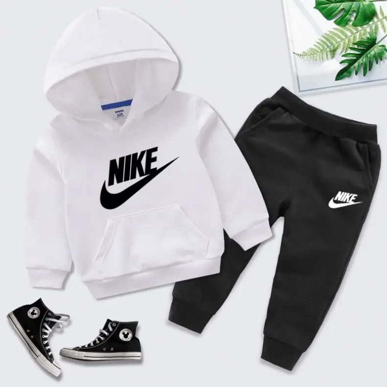 
High quality Spring Autumn Baby Boys Children Clothing Sets Toddler Tracksuits Clothes Full Sleeve Hoodies Pants 2 Cotton Suits 