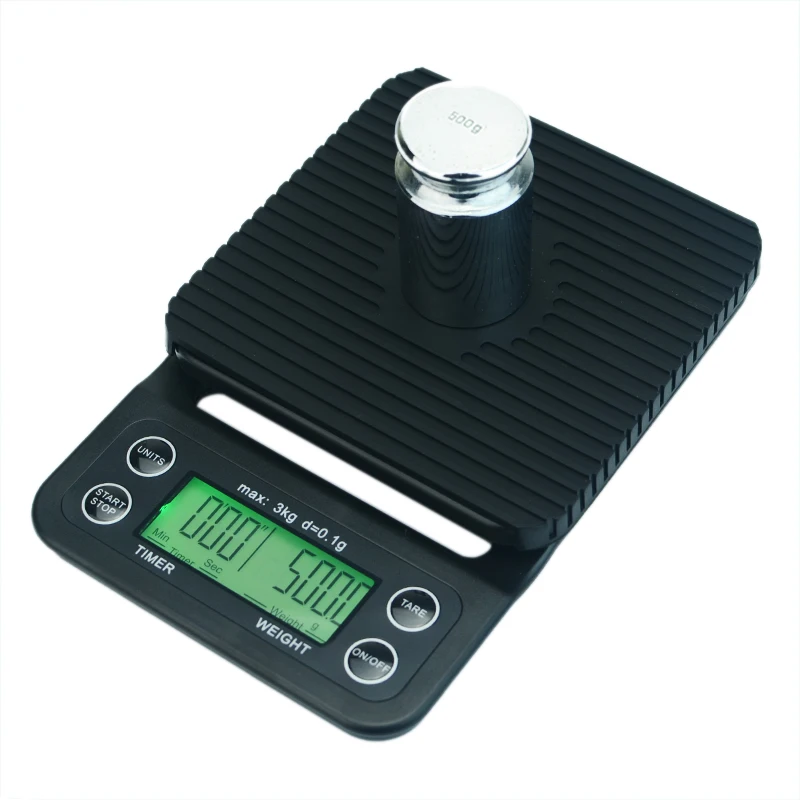 

3kg/0.1g LCD Timer Coffee Scale Hero Electronic Weighing Food Balance Weight Scale