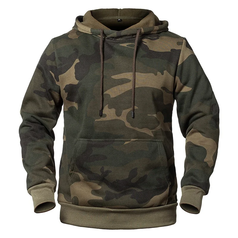 

2020 New Camouflage Men Military Style Fleece Hooded Coat Casual Camo Hoody Sweatshirt Plus Size Hoodies Warm Thick Tracksuit