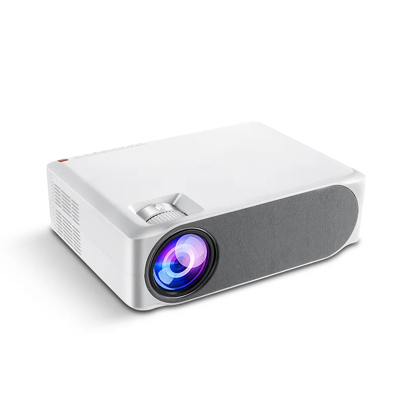 

1080P Projector 4K 5800 Lumens Video Games Multimedia BT VGA AV USB M19 Projector beamer projector 5000 lumen full hd wifi, White