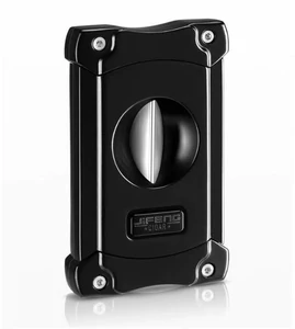 Image of new JIFENG V-shaped cigar cutter with punch on the bottom