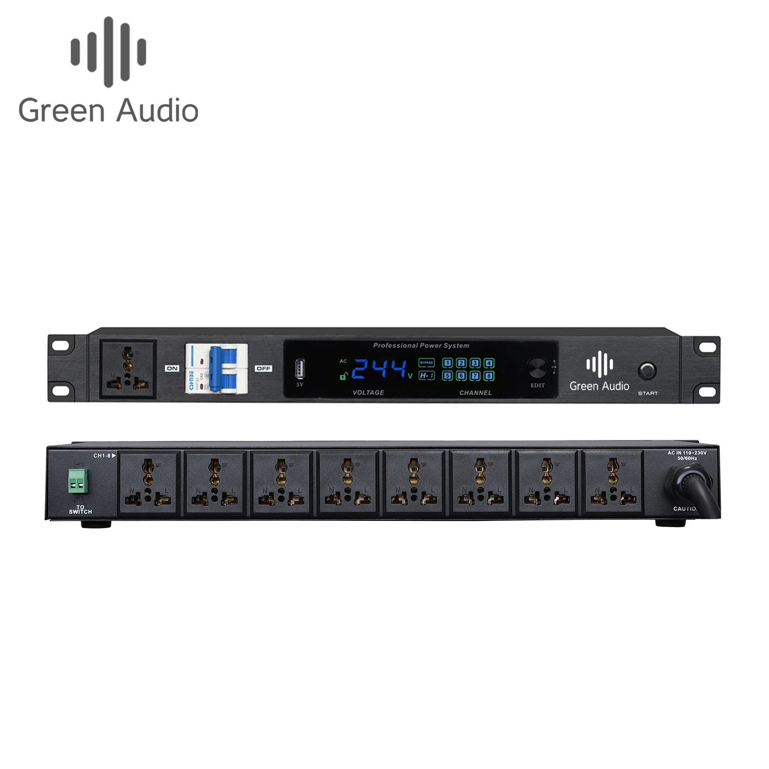 

GAX-PK100 2023 New Model Audio Power Conditioner 8 Channel Power Management Sequencer with Separate Air Switch Power Sequencer