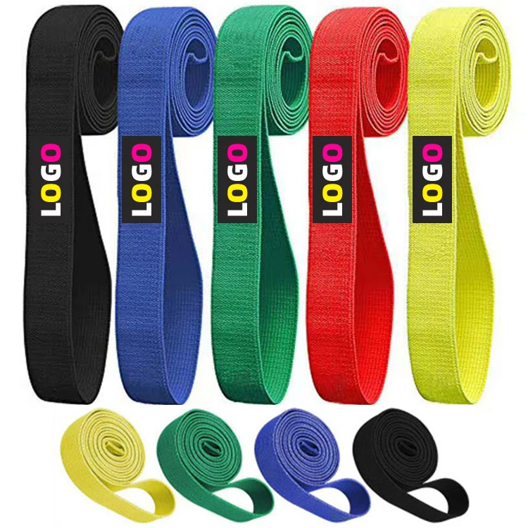 

Custom LOGO Gym Home Hip Band Workout Yoga Fitness Long Fabric Resistance Bands set Wholesale