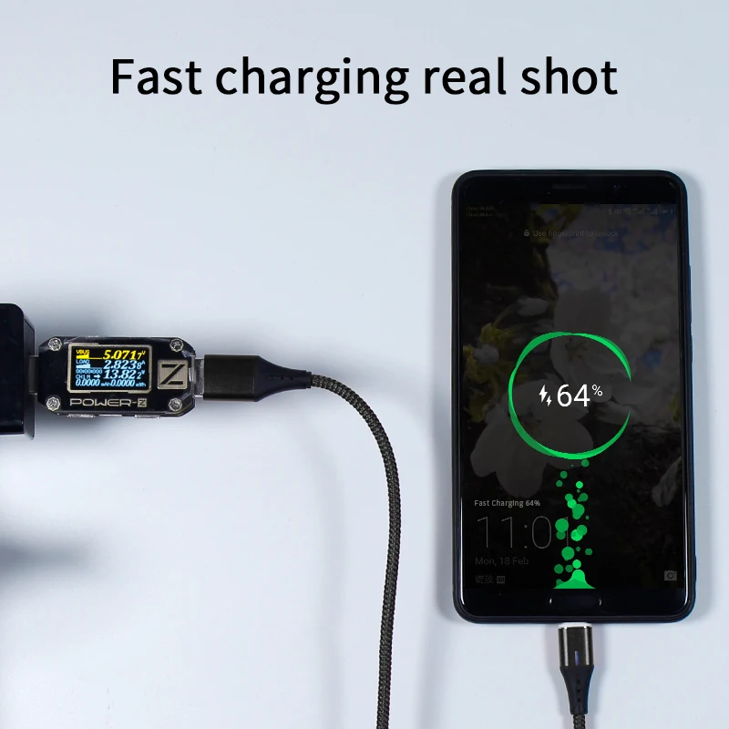 Wholesale 3 in 1 Micro USB Cable 3A Type C Fast Cable Magnetic Charging Cable for iPhone Charger Data Line - ANKUX.COM
