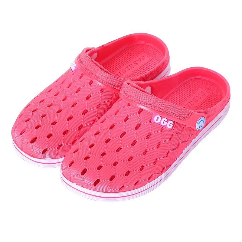 

New Design Summer Beach Eva Mens Sandals Non Slip Breathable Fashion Hollowed Couple Garden Shoes Men's Clogs, As picture