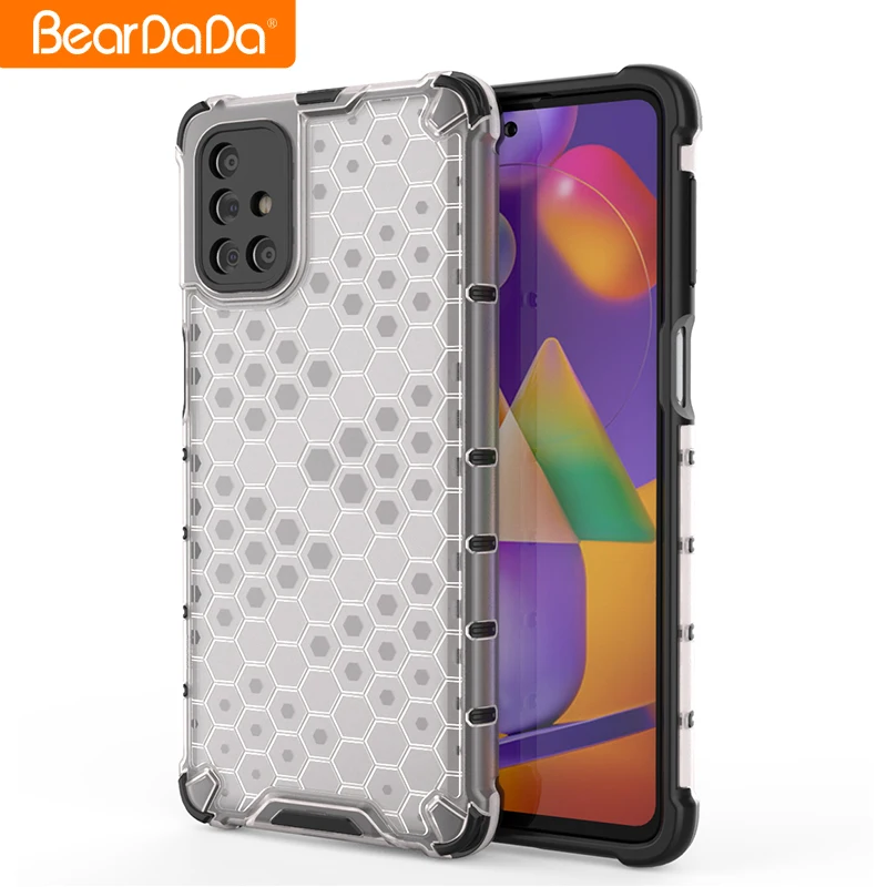 

Soft Case Honeycomb case Shockproof Protection For Samsung M31S Mobile Cover