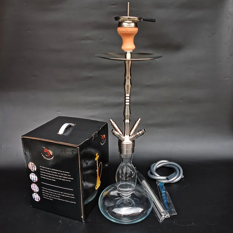 

High Quality german hookah Favorite Stainless Steel heavy Hookah Shisha, Siliver