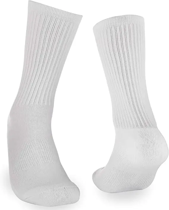 

2021 winter polyester 3D socks thick sublimation Blank Athletic Socks, White.ivory