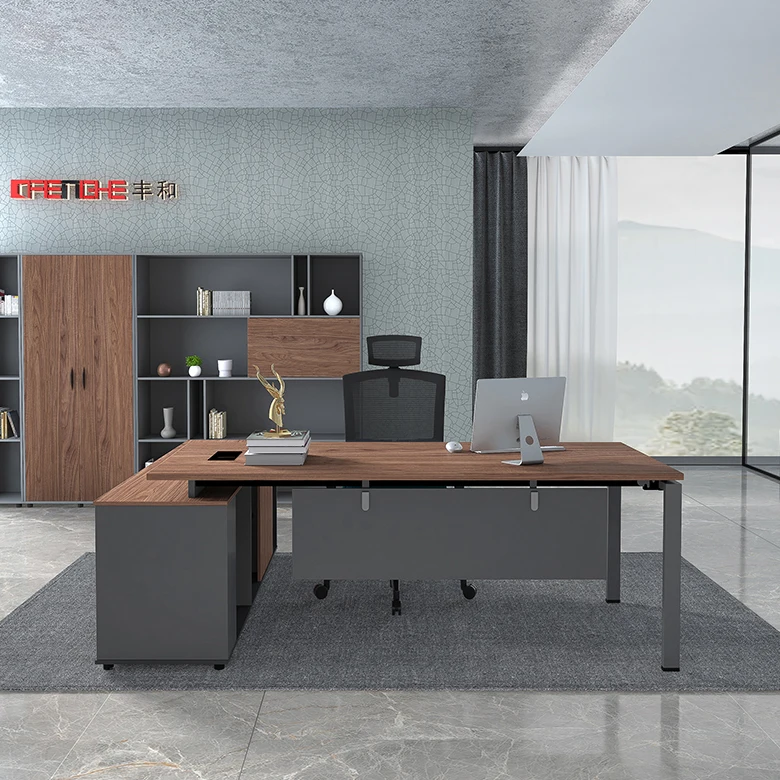 
Foshan Furniture L Shaped Top Unique European Table Office Desk 