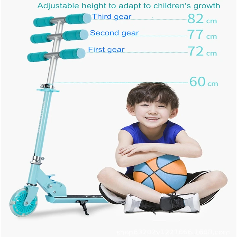 

Miobeni Kid Scooter CE Certification 2 Wheel Children Scooter Kids Pink Yellow Green Toys with LED Light