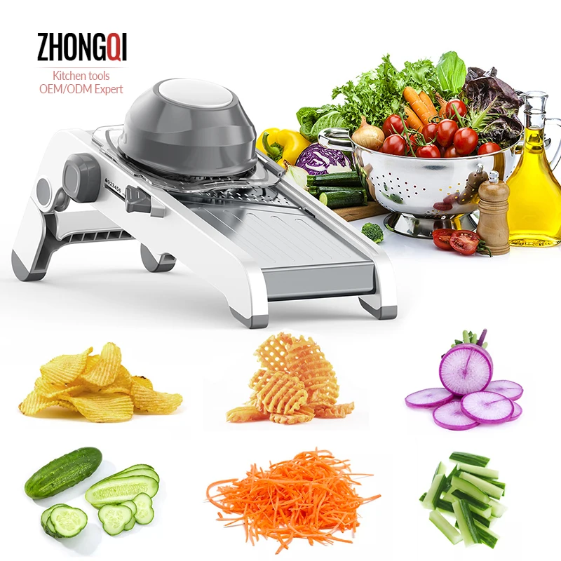 

Multi Purpose Adjustable Mandolin Slicer Amazon Best Simple Stainless Steel Easy Fruit Vegetable Slicer