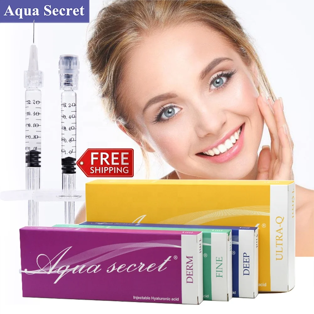 

Aqua Secret CE marked manufacturer FINE DERM DEEP ha gel Face Fullness 1ml 2ml injectable dermal fillers for the face injection