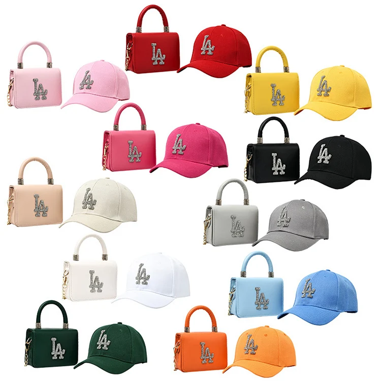 

2021 Luxury Famous Brands Ladies Ny Hat And Purse Set Retro Small Handbag Vintage Designer Purses And Handbags For Women Leather