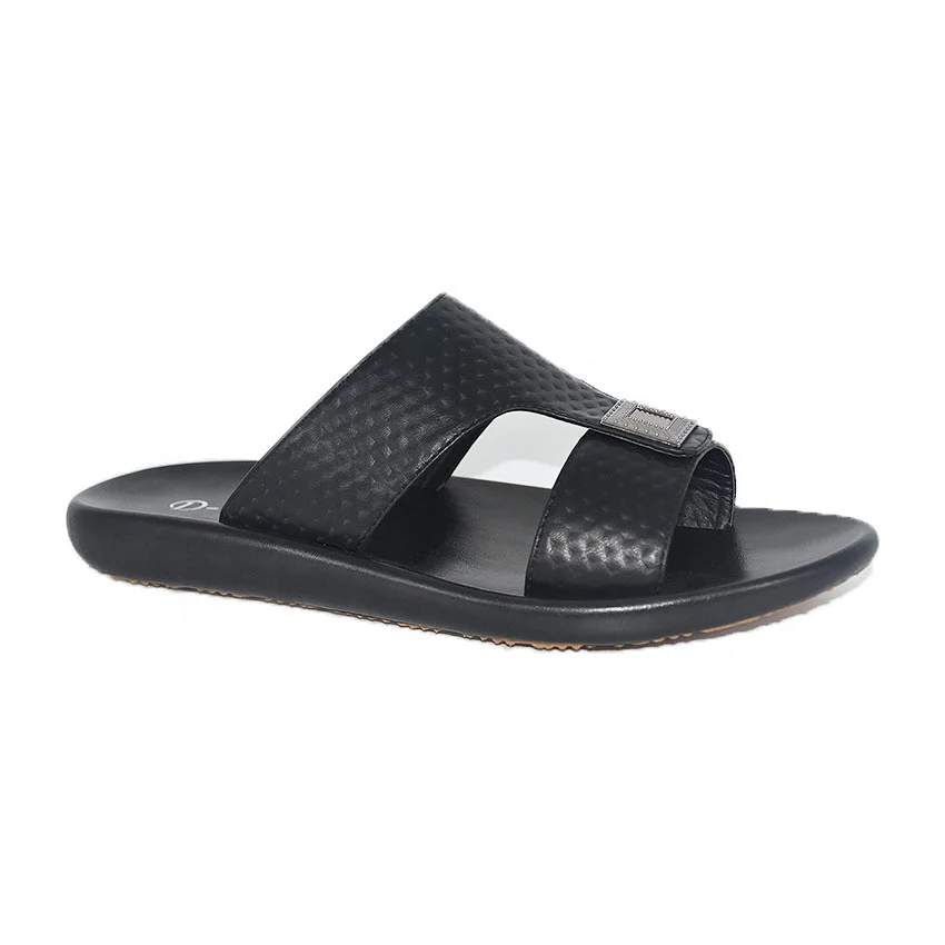 

Nice Quality Fashion Rubber Open Toe Men Slippers Custom Summer Flip Flops, Black