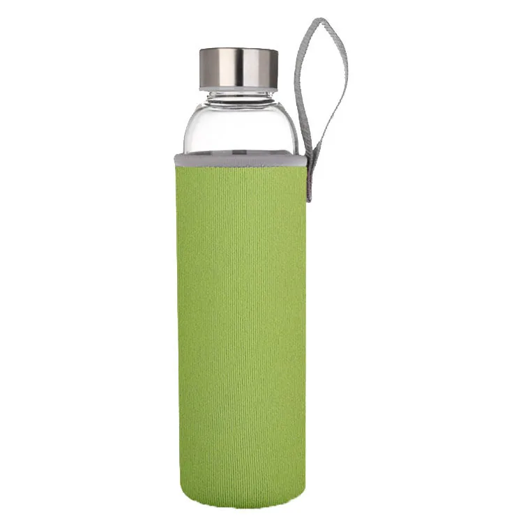 

High Quality Tea Infuser Stainless steel Lid Double wall Glass Water Bottle Portable Sport Water Bottle