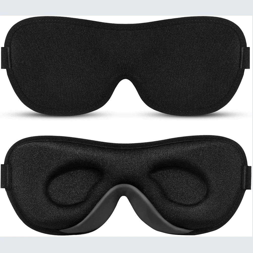 

2021 Soft Travel Sleep Rest cover 3D Eye Mask Sleep mask travel 3D blindfold shade cover, Black