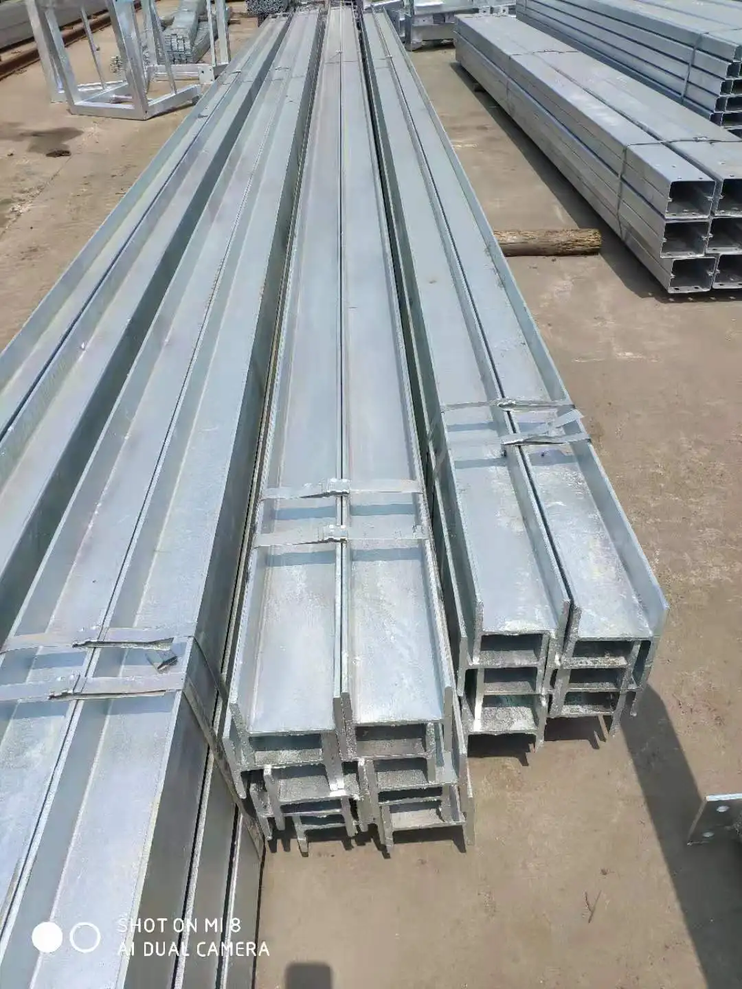 hot dip galvanized solar steel  construction fabrication