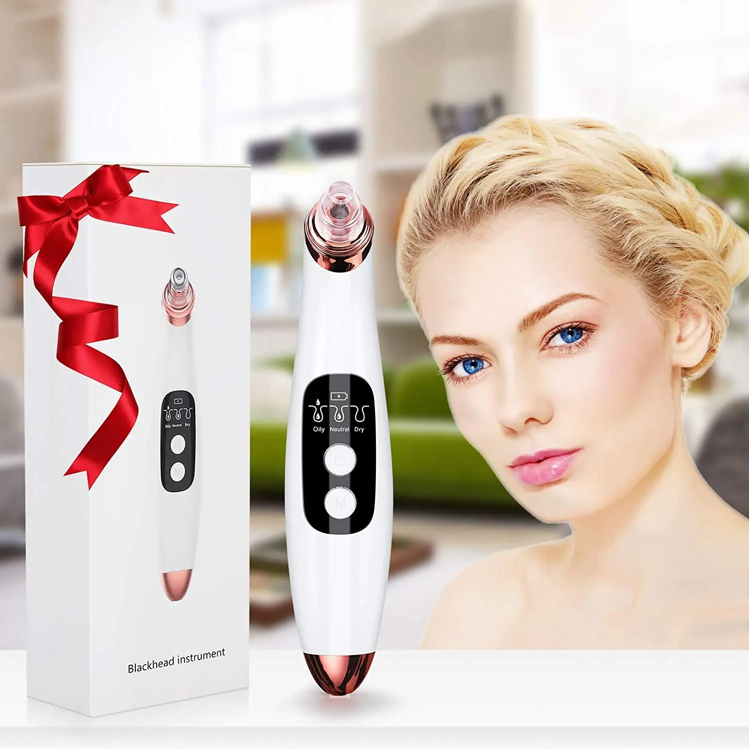 

Multi-function Beauty Machine Pore Cleaner Vacuum Visual Blackhead Removal With Camera