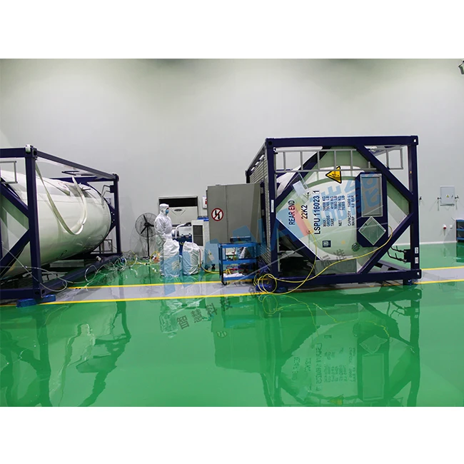 

Lining PTFE stainless steel ISO tank chemicals equipment for Liquid drug storage