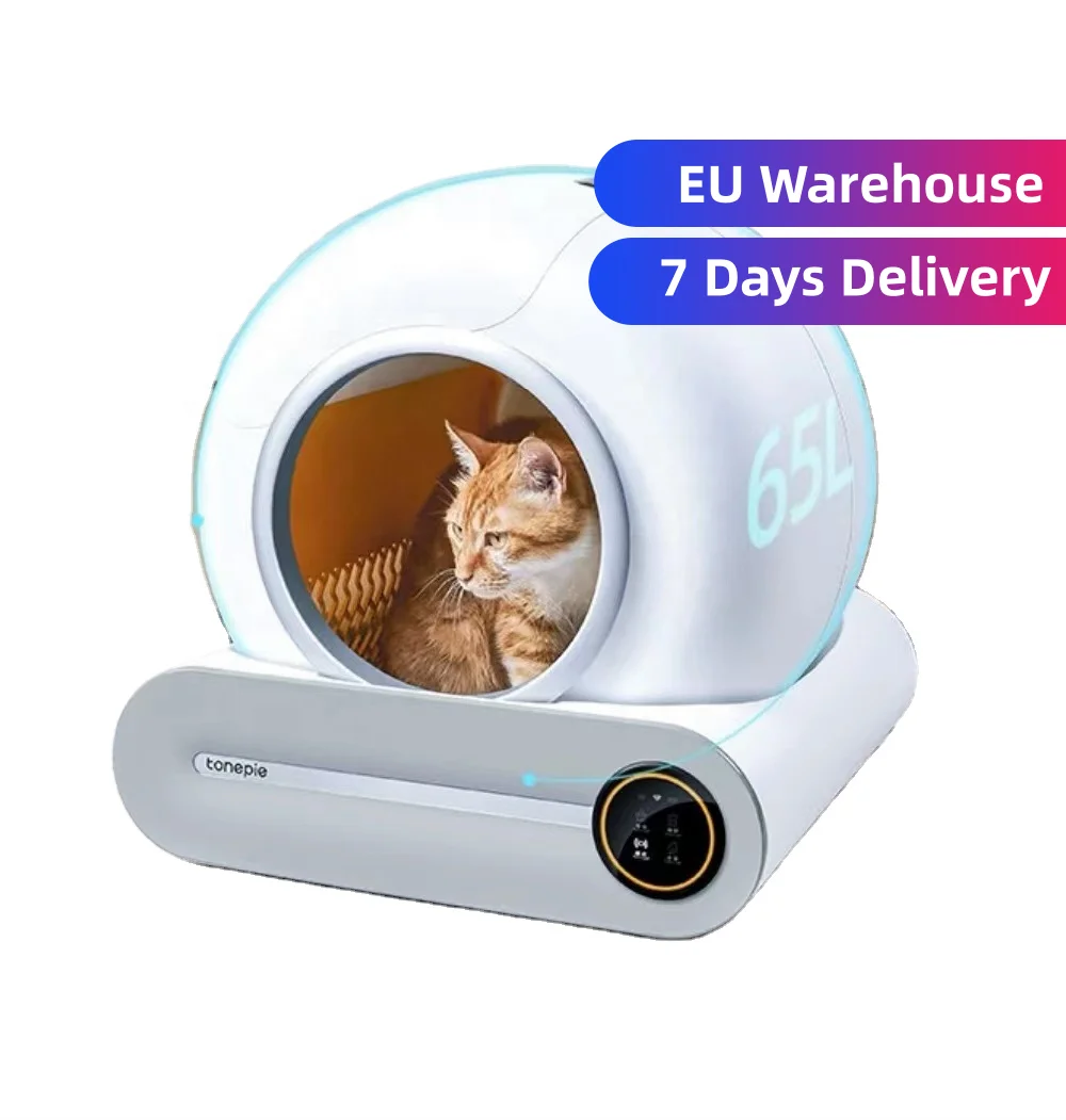 

Hot Sale Smart Self Cleaning Cat Toilet Automatic APP Remote Control Auto Cat Litter Box