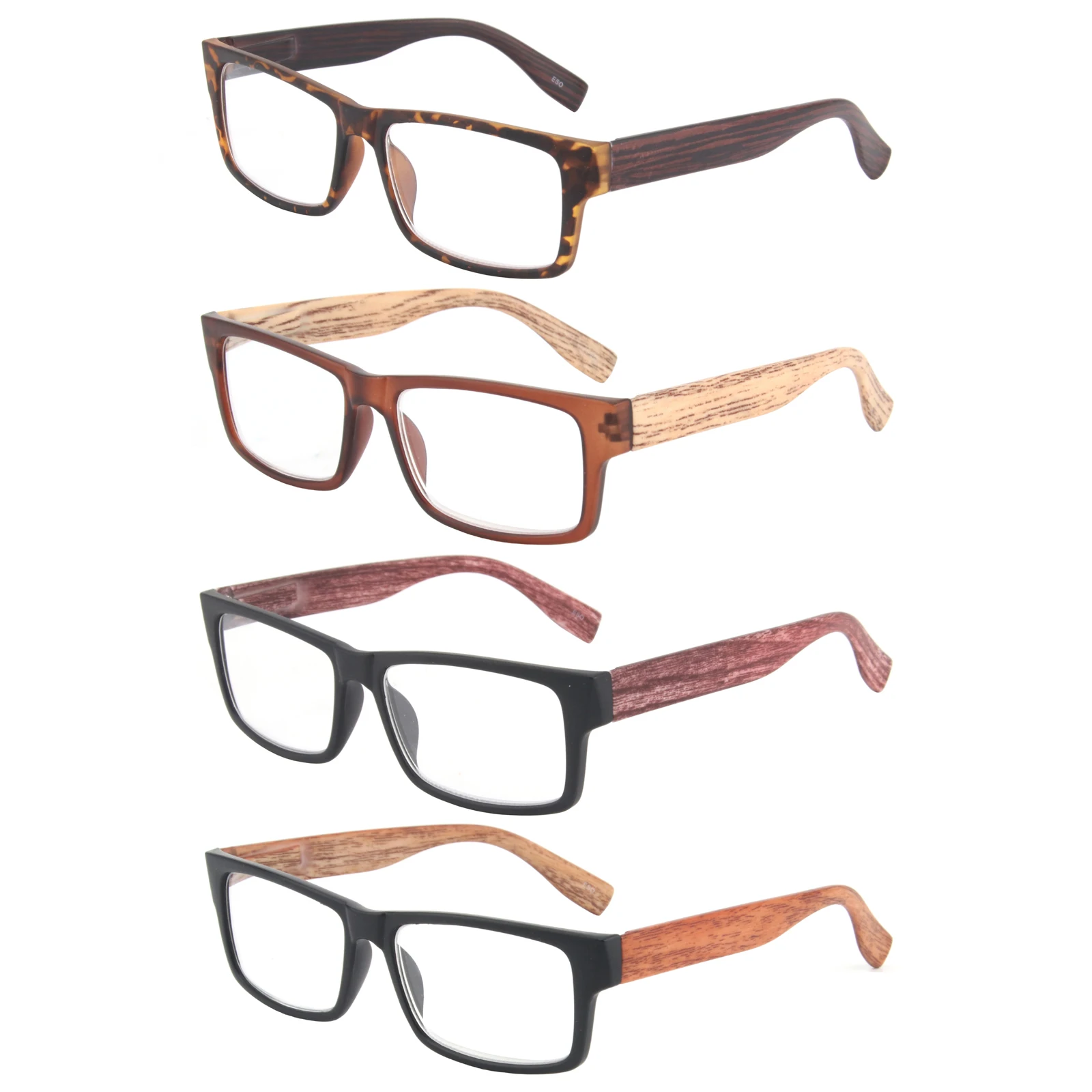 Wooden bamboo  high quality  degree Fashion Plastic Custom Men Women Reading Glasses