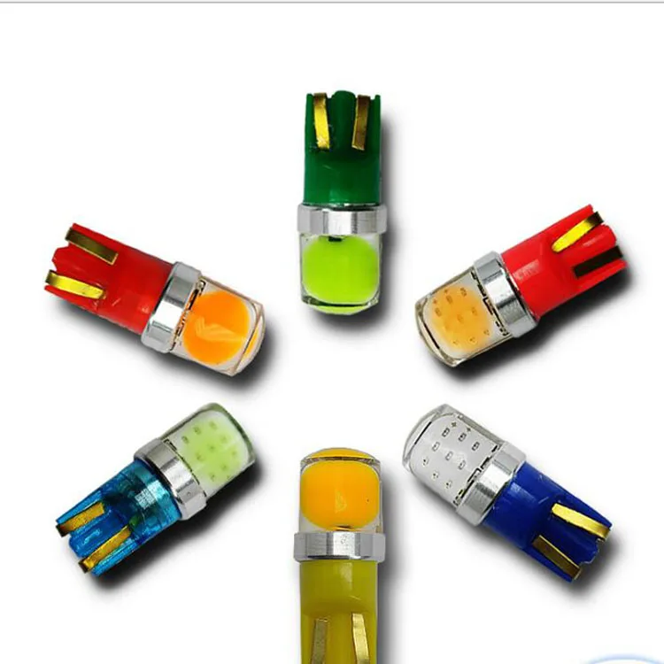 aliexpress hot item colorful red green blue yellow pink car light t10 5w 194 led mini auto bulb