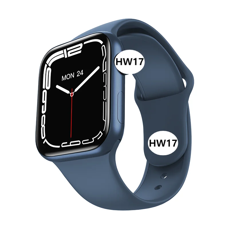 

New whoseal 1.6 inch 3D Curved Blood Pressure HW17 HW37 Smartwatch Fitness Tracker SPO2 HW37 Series 7 Smart Watch hw17, Multi