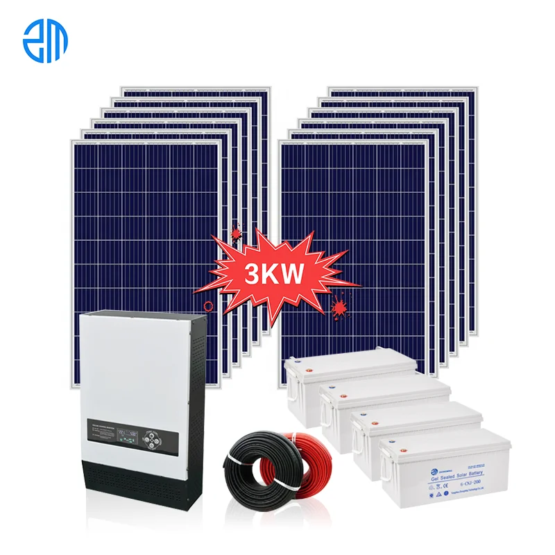 

OEM High Efficiency 3KW Solar Panel System Alternative Energy Generators