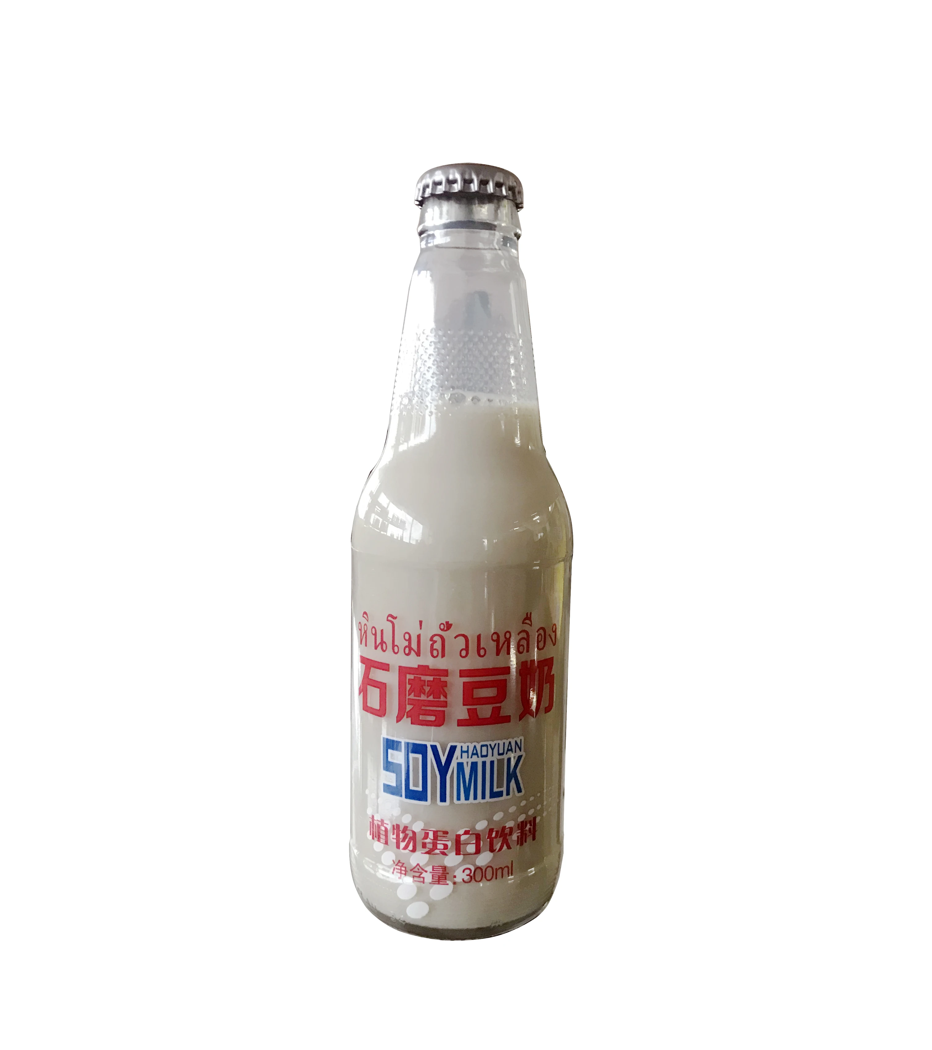 
300ml High quality OEM brand drink sterilized bottled soybean milk 