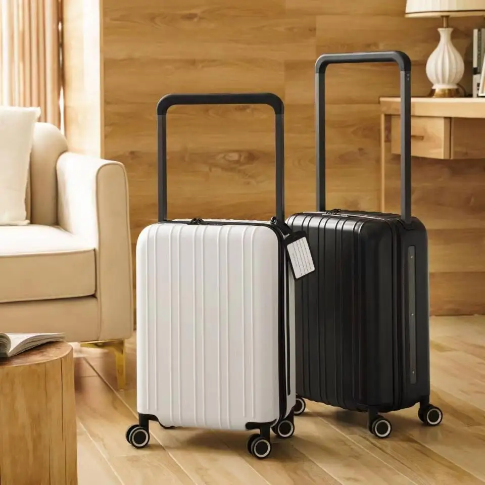 

2021 new fashion Seek luxury travel full PC trolley luggage with universal wheels TSA locks carry on smart suitcase