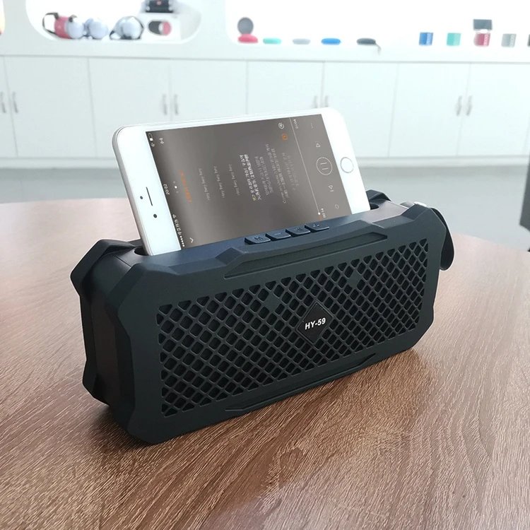 5W Waterproof HY-59 Bluetooth Speaker Audio Speaker Audio Bass Subwoofer Outdoor Portable Wireless Speaker + Mobile Power - ANKUX.COM