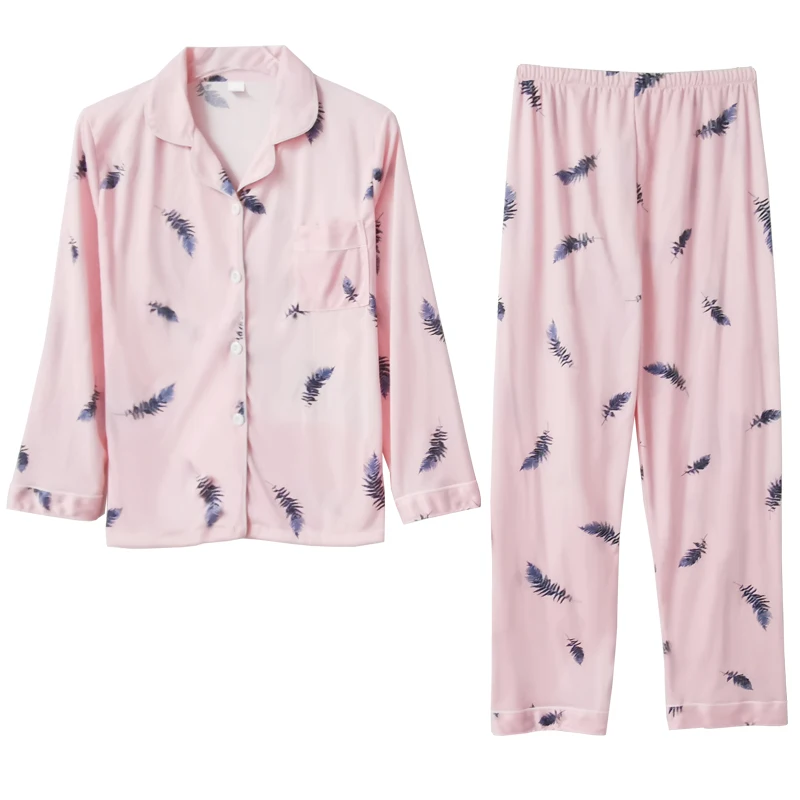 

Pajama women's spring and autumn long sleeve thin summer two piece loose air conditioning room home clothes Korean cute suit car
