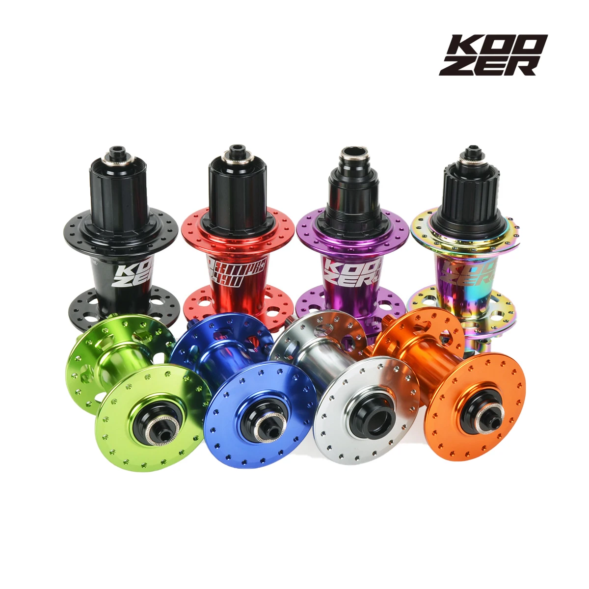 

KOOZER XM490 PRO mountain bike hub axle 6 claw 72 ring front 2 rear 4 bearing 32 hole hub, Blue red black grey gold pink