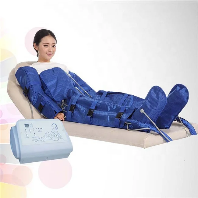 

Factory price pressure pressoterapia therapy pressotherapy massage drainage lymphatic slimming machine, Blue