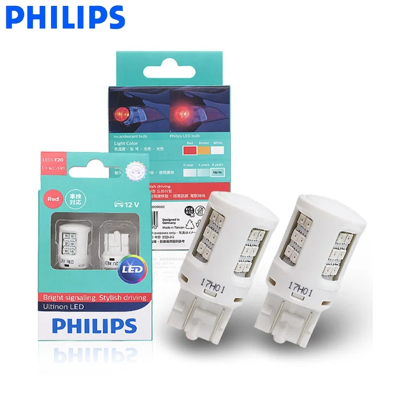 PHILIPS T20 W21/5W Auto Mini Bulbs Auto light car led light bulb  lamp Interior Packing Car Light