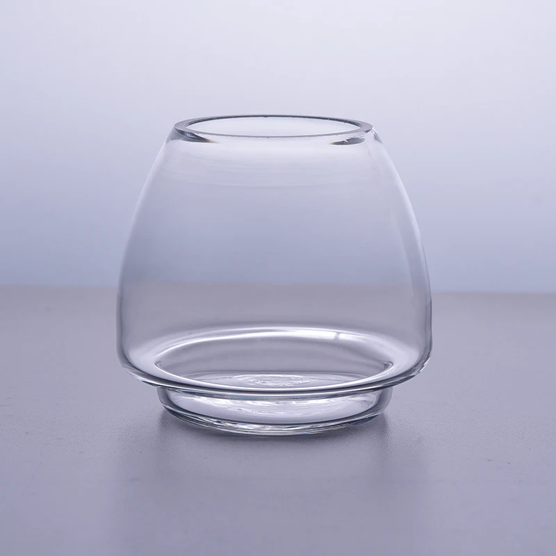Wholesales Unique Clear Glass Candle Jars Home Decoration