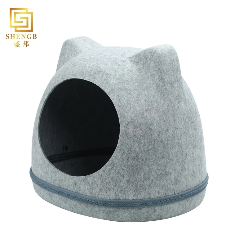 
lovely felt pet dog cave house dog bed catnest 