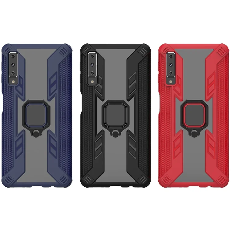 

Wholesale Car Mount Magnetic Ultra Thin Transparent Soft Skidproof Cell Phone Case With Ring Holder For Samsung Galaxy A70 A7
