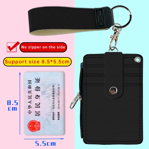 

Lanyard Id Badge Holder Case Credit Card Wallet Back Slots With Handle Lanyard, Customized color