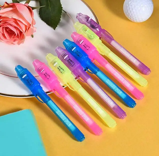 KERRT Invisible Pen with UV Light Secret Message Pens Pack of 4 