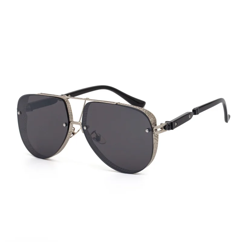 

2021 Sun Glasses Steampunk Shades Luxury Custom Logo Sunglasses Men, Picture shows