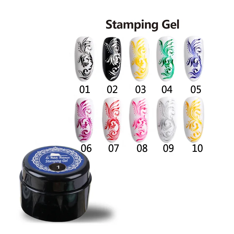 

Qshy nail art stamping kits,gel for stamping set, 12 colors