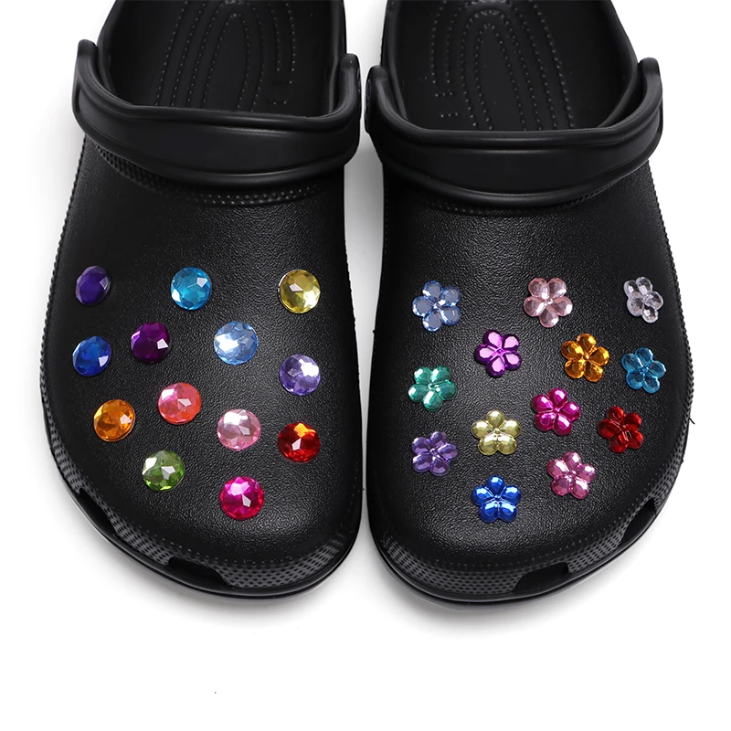 

Pastel Color Diy Acrylic Diamond Shape Rhinestone Designer Decoration Shoes Charm