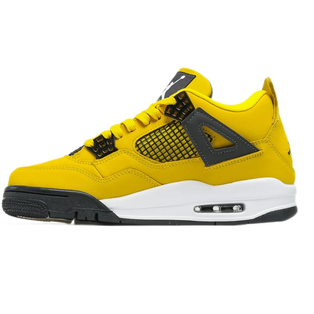 

Brand New High Quality Air Jordan 4 Retro Gs Lightning Retro Aj 4 Men'S Casual Sneakers Basketball Jordan 4 Nike Shoes