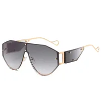 

brand designer luxury fashion one piece rimless trendy metal frame ocean women men oversized shades sun glasses sunglasses 2020
