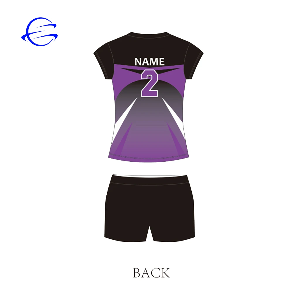 New Custom Sublimation Women Volleyball Jersey Shirt Suit Set