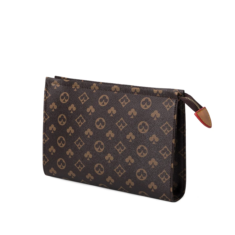 

Luxury high volume women clutch evening bag PU leather wallet plaid clutch mens money bag fashion checkered envelope bag, Four colors